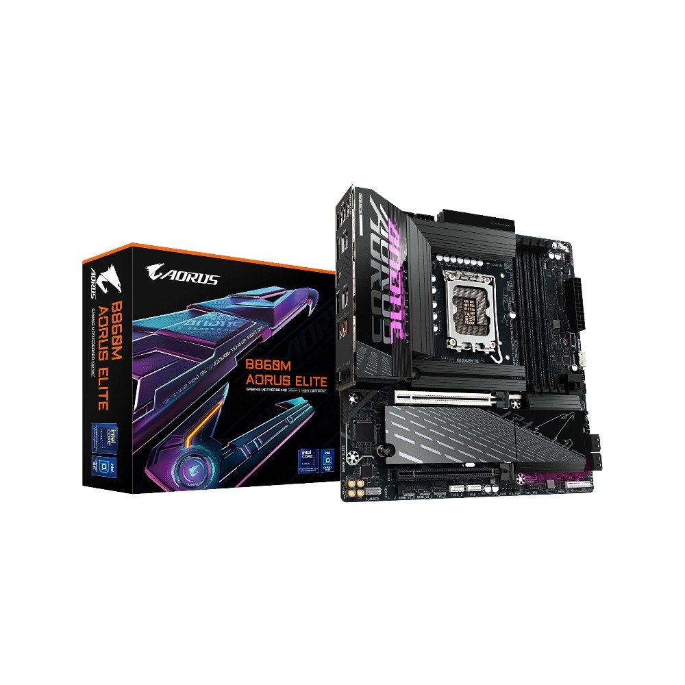Mainboard Gigabyte B860M AORUS ELITE ( Intel B860 , Socket 1851, M-ATX, 4 khe RAM DDR5)