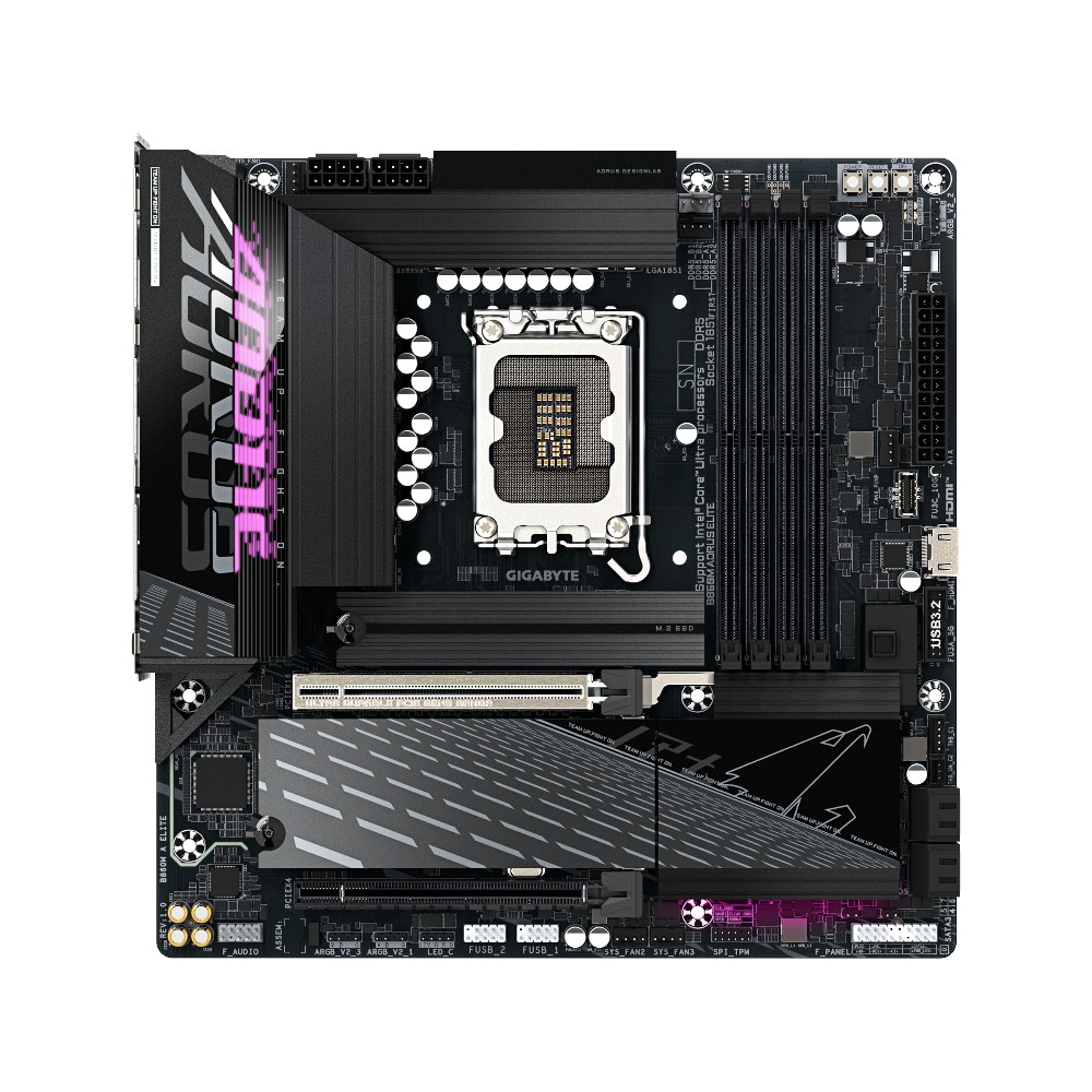 Mainboard Gigabyte B860M AORUS ELITE ( Intel B860 , Socket 1851, M-ATX, 4 khe RAM DDR5)