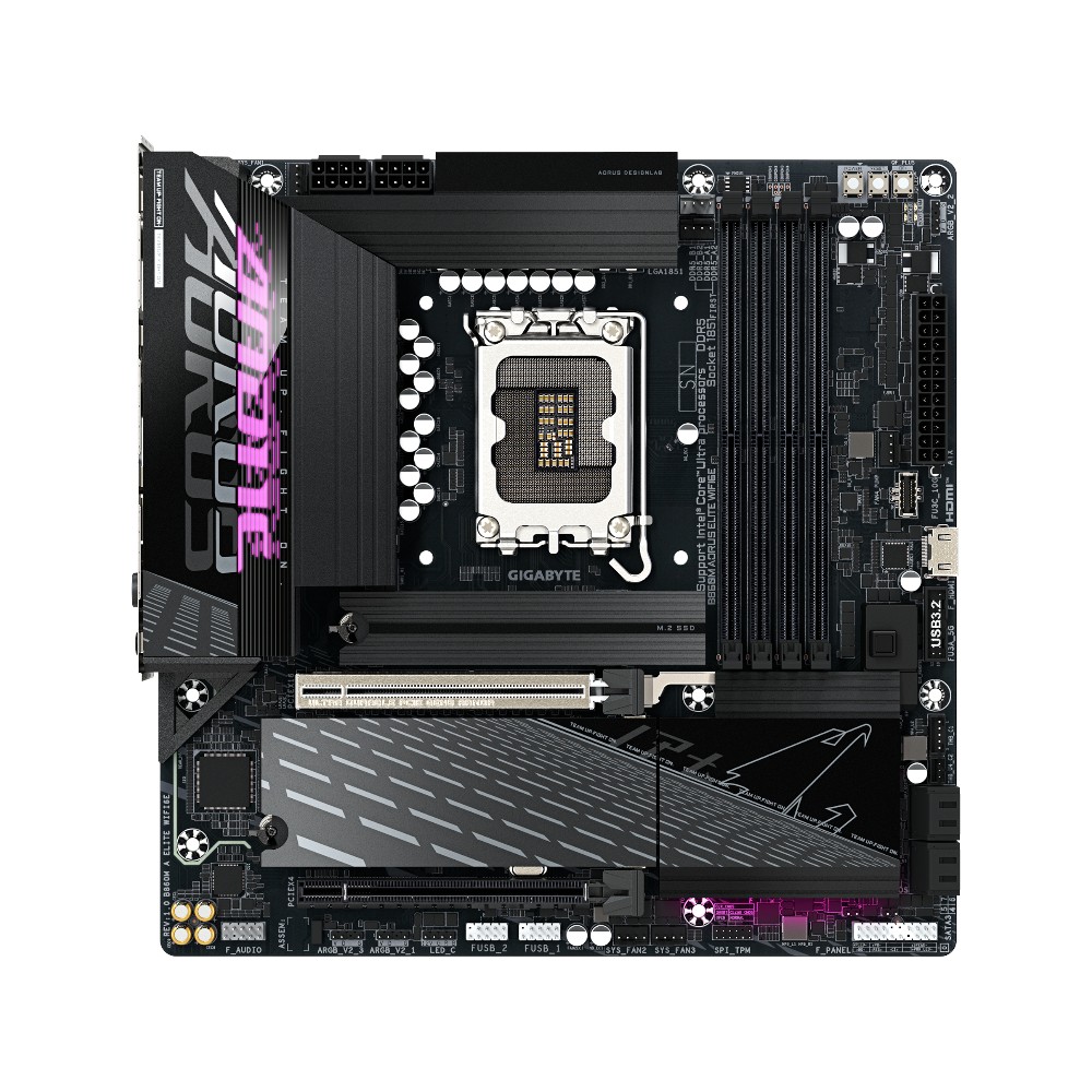 Mainboard Gigabyte B860M AORUS ELITE WIFI6E ( Intel B860 , Socket 1851, M-ATX, 4 khe RAM DDR5)