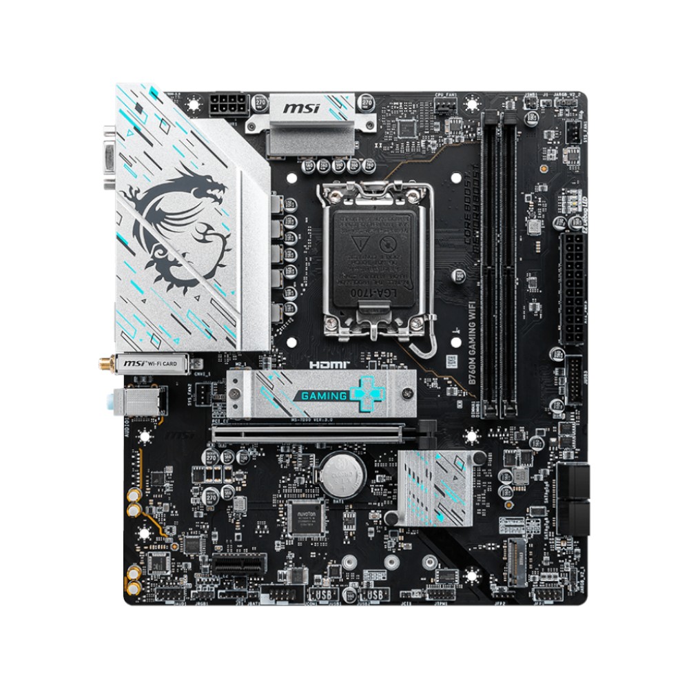 Mainboard MSI B760M GAMING WIFI ( Intel B760 , Socket 1700, M-ATX, 2 khe RAM DDR5)