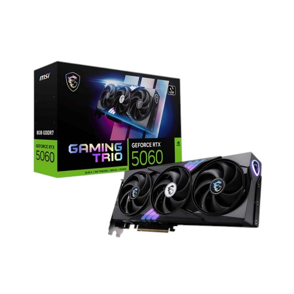 VGA MSI GeForce RTX 5060 8G GAMING TRIO OC (G5060-8GTC)