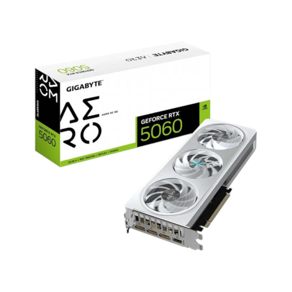 VGA Gigabyte GeForce RTX 5060 AERO OC 8G (GV-N5060AERO-OC-8GD)