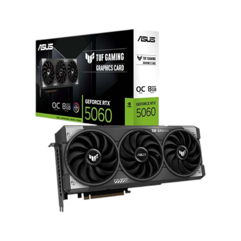 VGA ASUS TUF Gaming GeForce RTX 5060 8GB GDDR7 OC Edition (TUF-RTX5060-O8G-GAMING)
