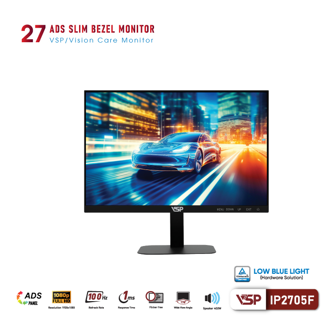 Màn hình VSP IP2705F (24.5 inch/FHD/IPS/100Hz/1ms)