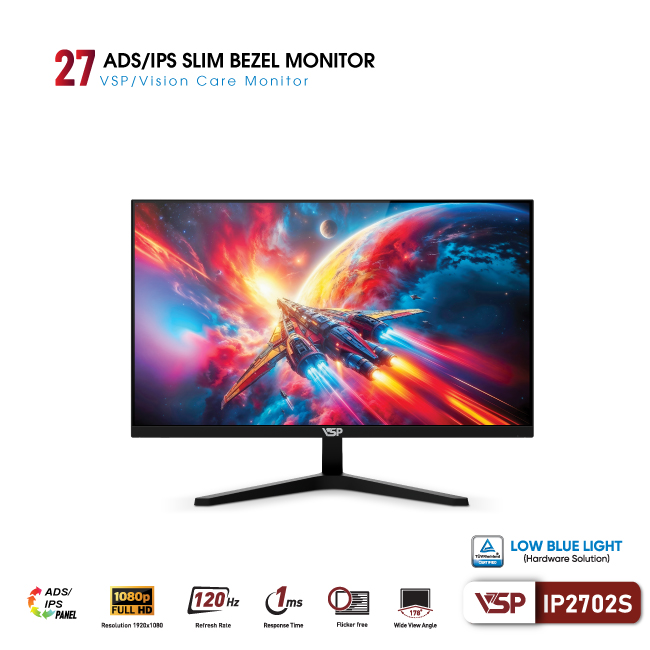 Màn hình VSP IP2702S (27 inch/FHD/IPS/120Hz/1ms)