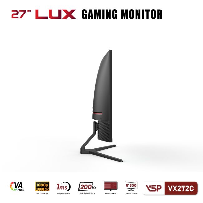 Màn hình cong VSP 27inch VX272C (27 inch/FHD/VA/200Hz/1ms/Cong)