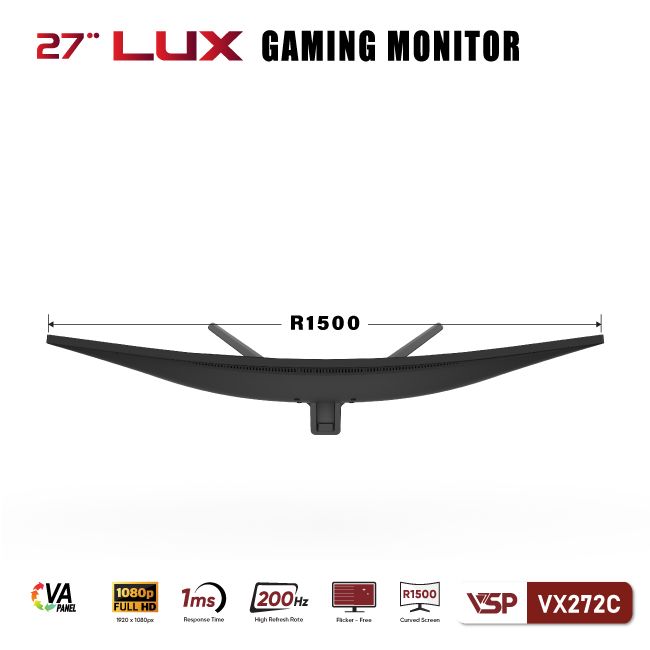 Màn hình cong VSP 27inch VX272C (27 inch/FHD/VA/200Hz/1ms/Cong)