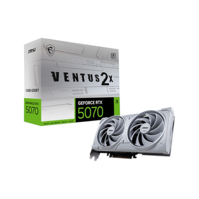 VGA MSI GeForce RTX 5070 12G VENTUS 2X OC WHITE