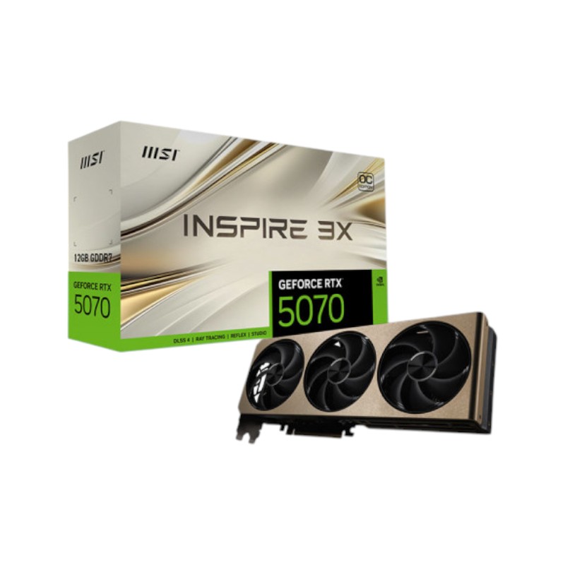 VGA MSI GeForce RTX 5070 12G INSPIRE 3X OC