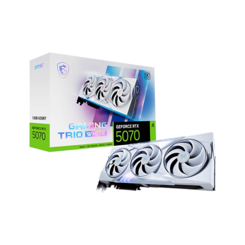 VGA MSI GeForce RTX 5070 12G GAMING TRIO OC WHITE