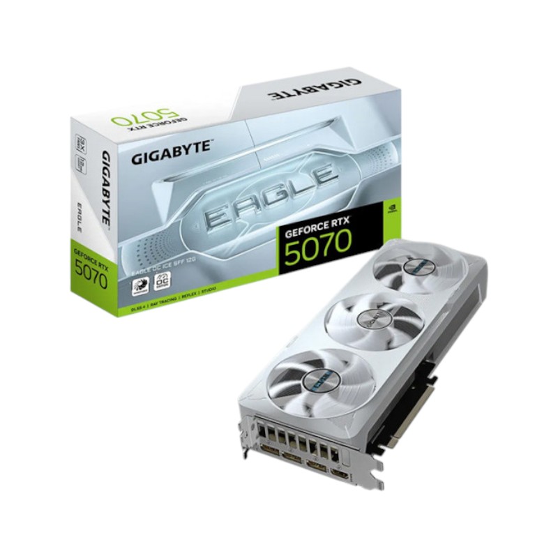 VGA Gigabyte GeForce RTX 5070 EAGLE OC ICE SFF 12G (GV-N5070EAGLEOC ICE-12GD)