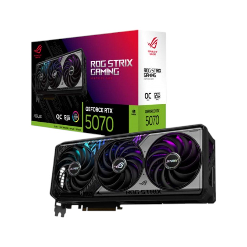 VGA Asus ROG Strix GeForce RTX 5070 12GB GDDR7 OC Edition (ROG-STRIX-RTX5070-O12G-GAMING)