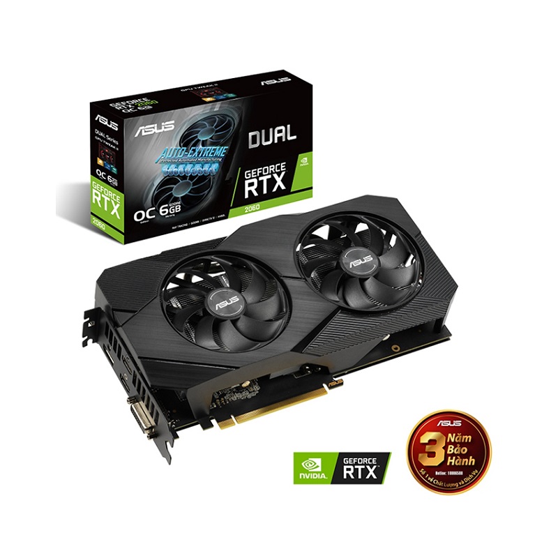 ASUS Dual GeForce RTX 2060 OC EVO 6GB GDDR6