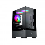 Vỏ case Xigmatek VIEW II 3F - Black | Kèm sẵn 3 fan RGB (EN46247)