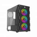 VỎ CASE MKC03 (ATX/MÀU ĐEN/3 FAN RGB)